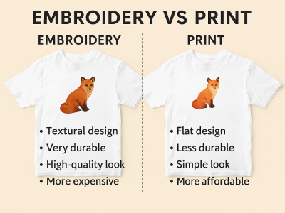 Embroidery vs Print: Which One Lasts Longer?