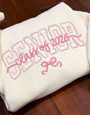 Senior Class of 2026 Embroidered Sweatshirt | Graduation Pullover
