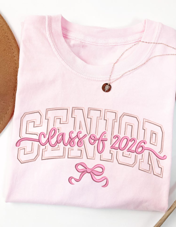 Senior Class of 2026 Embroidered Sweatshirt | Graduation Pullover