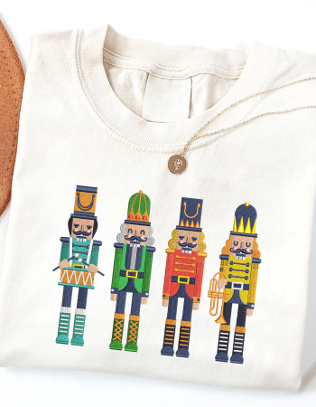 Nutcracker Embroidered Sweatshirt – Christmas Holiday Crewneck