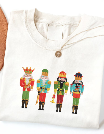Nutcracker King Embroidered Sweatshirt – Christmas Holiday Crewneck