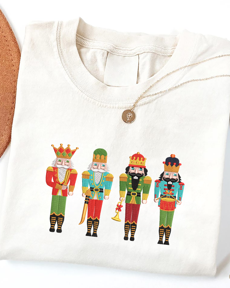 Nutcracker King Embroidered Sweatshirt – Christmas Holiday Crewneck