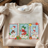 Christmas Goose Postage Stamp Embroidered Sweatshirt – Holiday Crewneck
