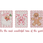 It’s The Most Wonderful Time of The Year Embroidery Design Set – Santa, Candy Cane & Gingerbread – Digital File