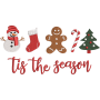 Tis The Season Christmas Embroidery Design – Digital File