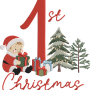 Baby’s First Christmas Embroidery Design – Digital File