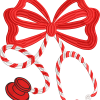 Christmas Nurse Embroidery Design – Candy Cane Stethoscope Digital File